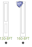 8 steel sidelight