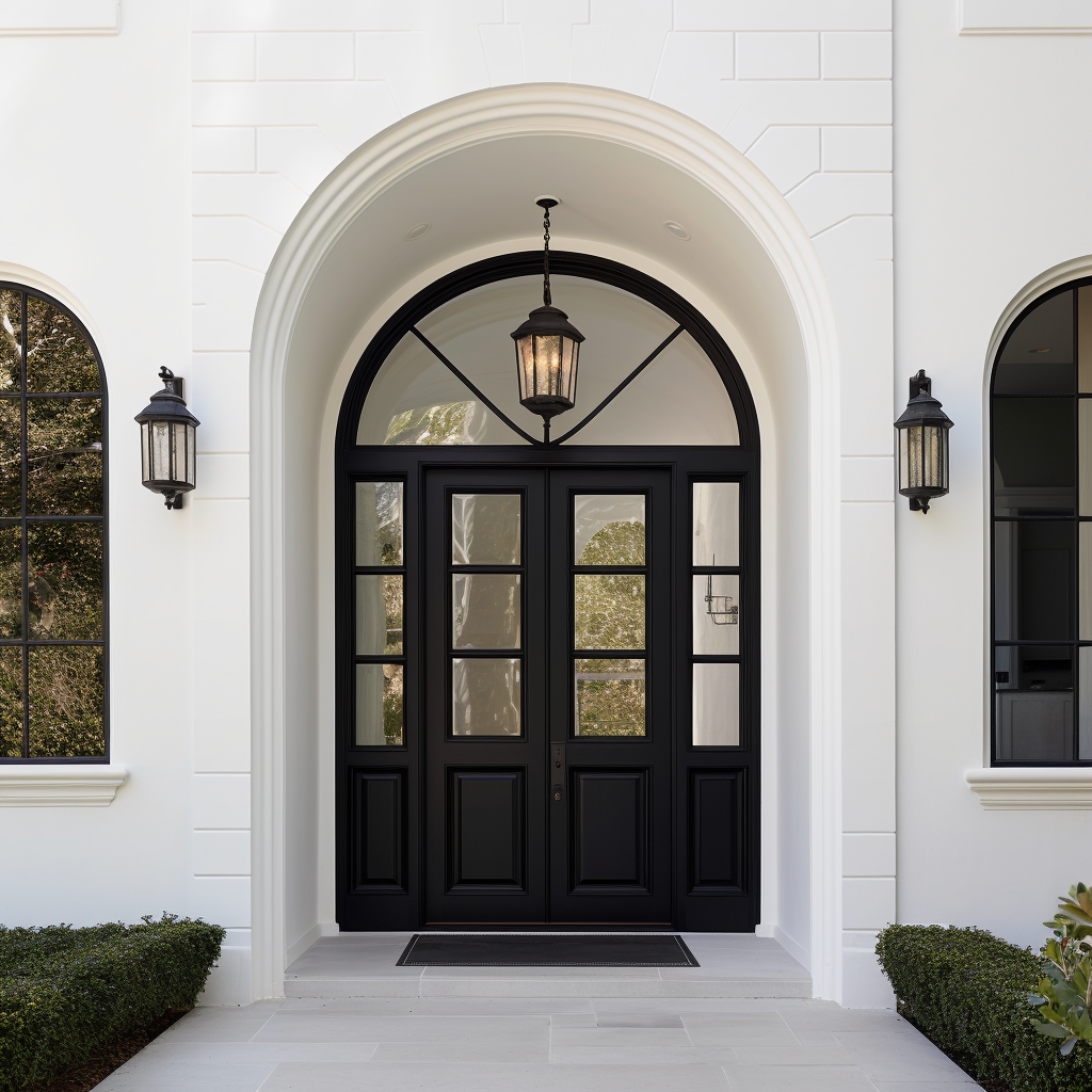 Entry Door With Transom Windows