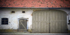 old garage door