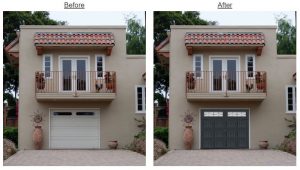 before after garage door