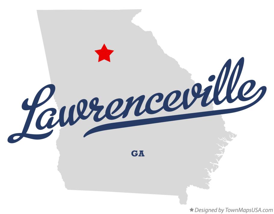 map of Lawrenceville ga