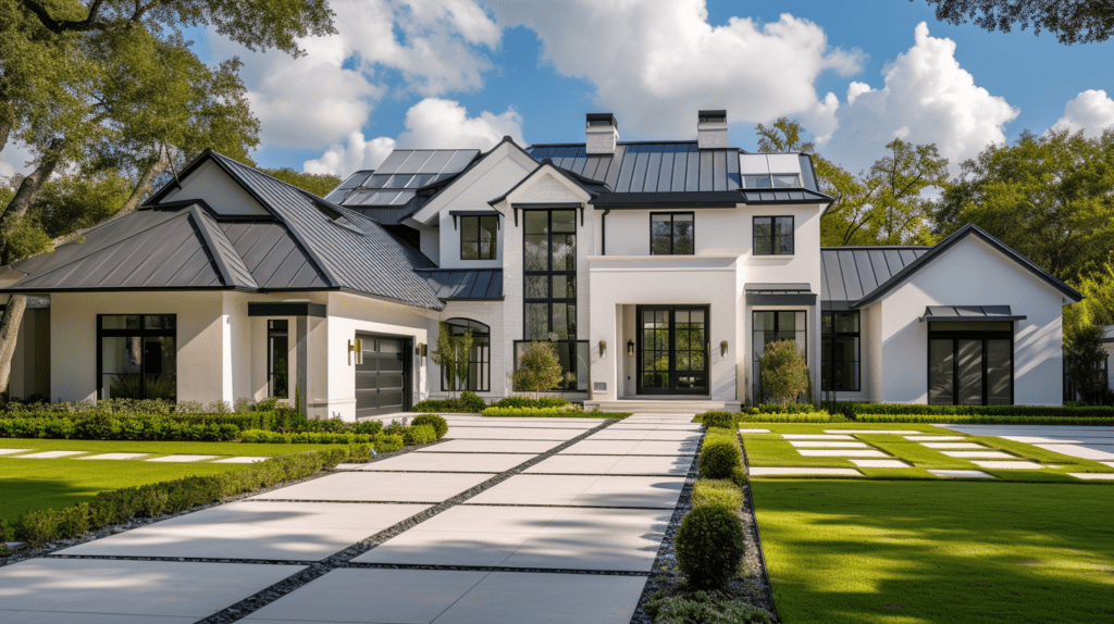Modern Home in Murfreesboro With Garage Door