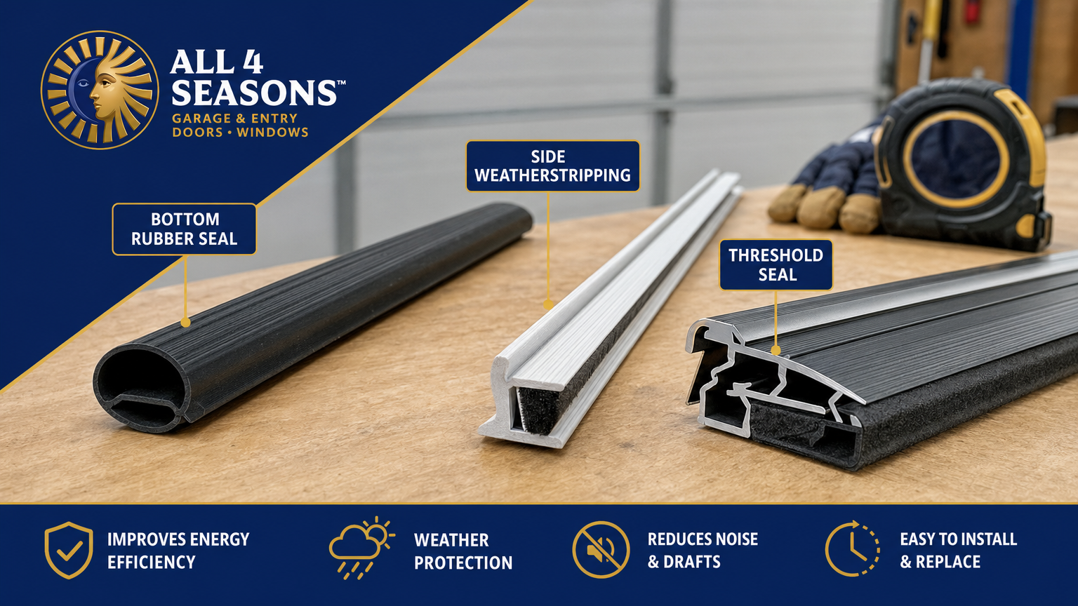 Garage Door Weatherstripping in Nashville: Why It Matters Before Summer Storms