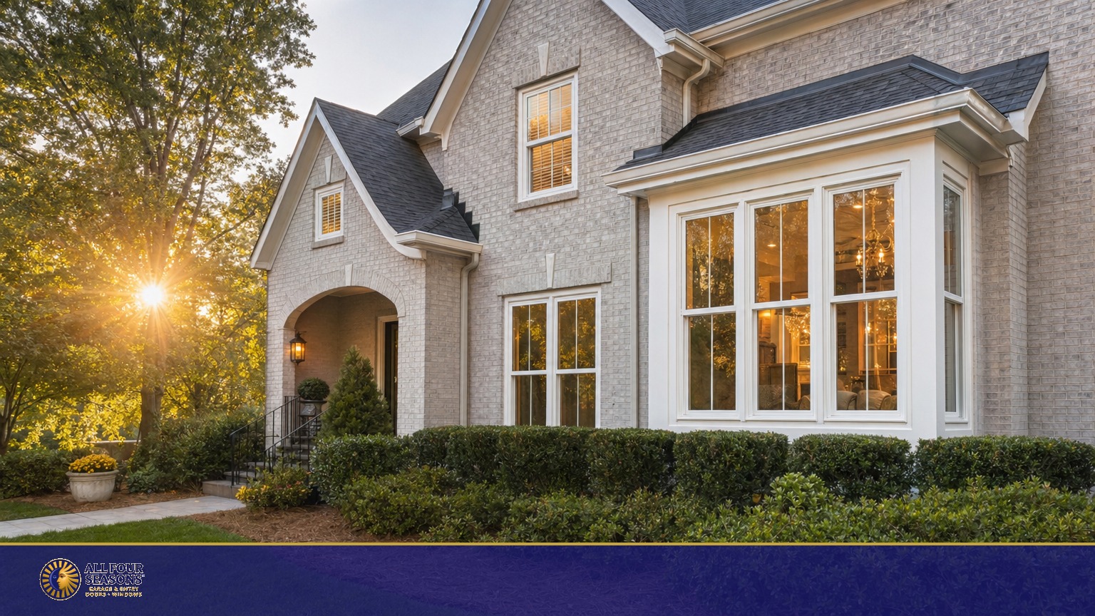 Modern Atlanta home with energy-efficient replacement windows