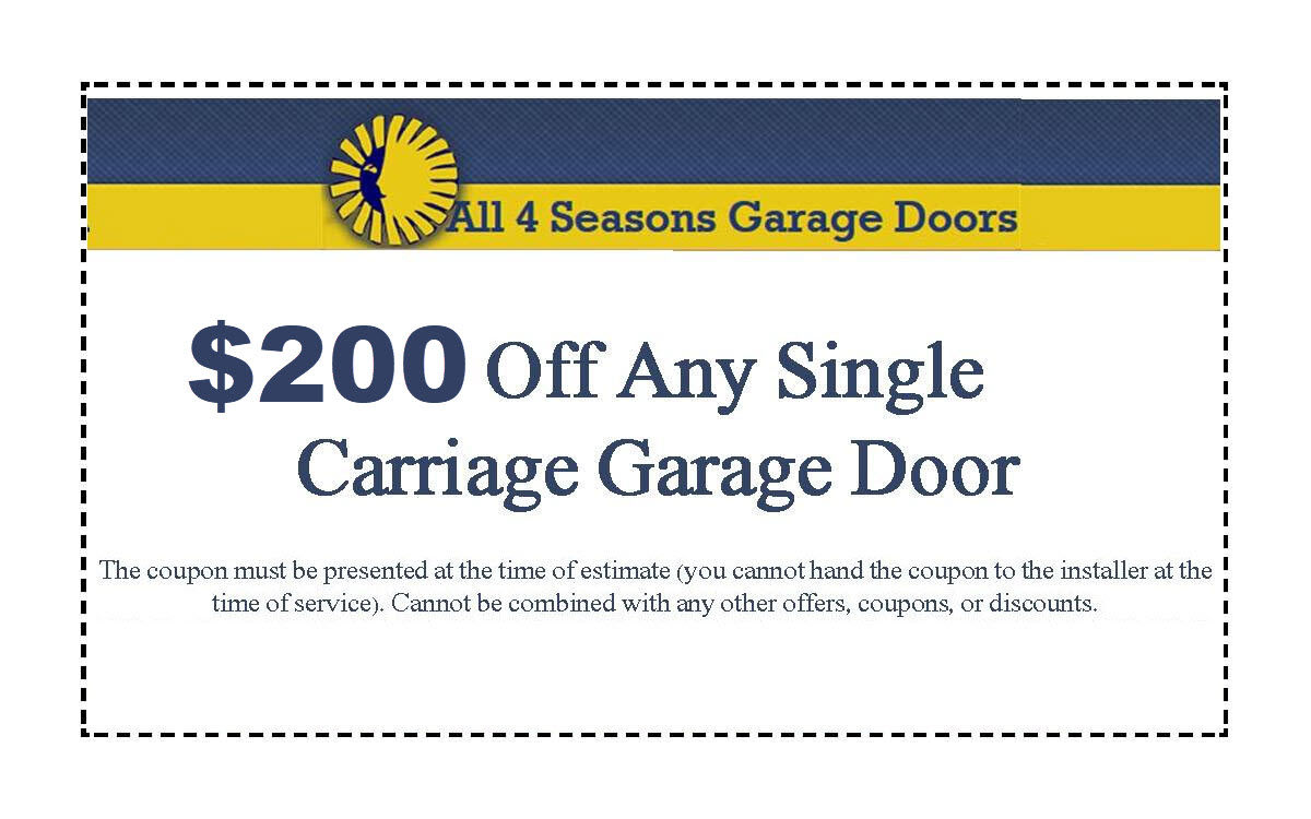 Atlanta Single Garage Door Coupon - $200 Off