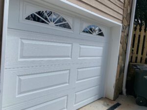 White Long Panel garage door