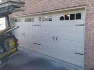 off white garage door