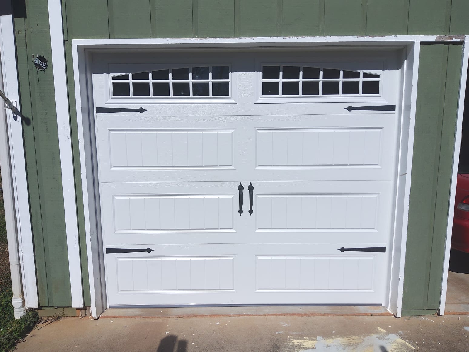 3138 8x7 white garage door