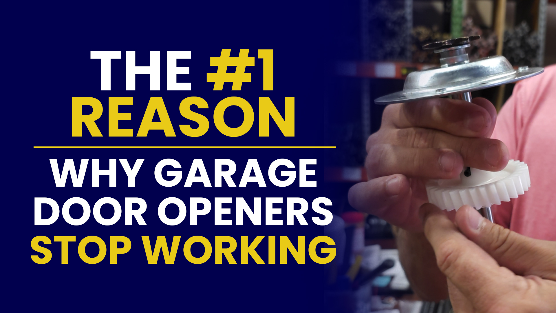 why is my garage door opener making noise but not opening? 