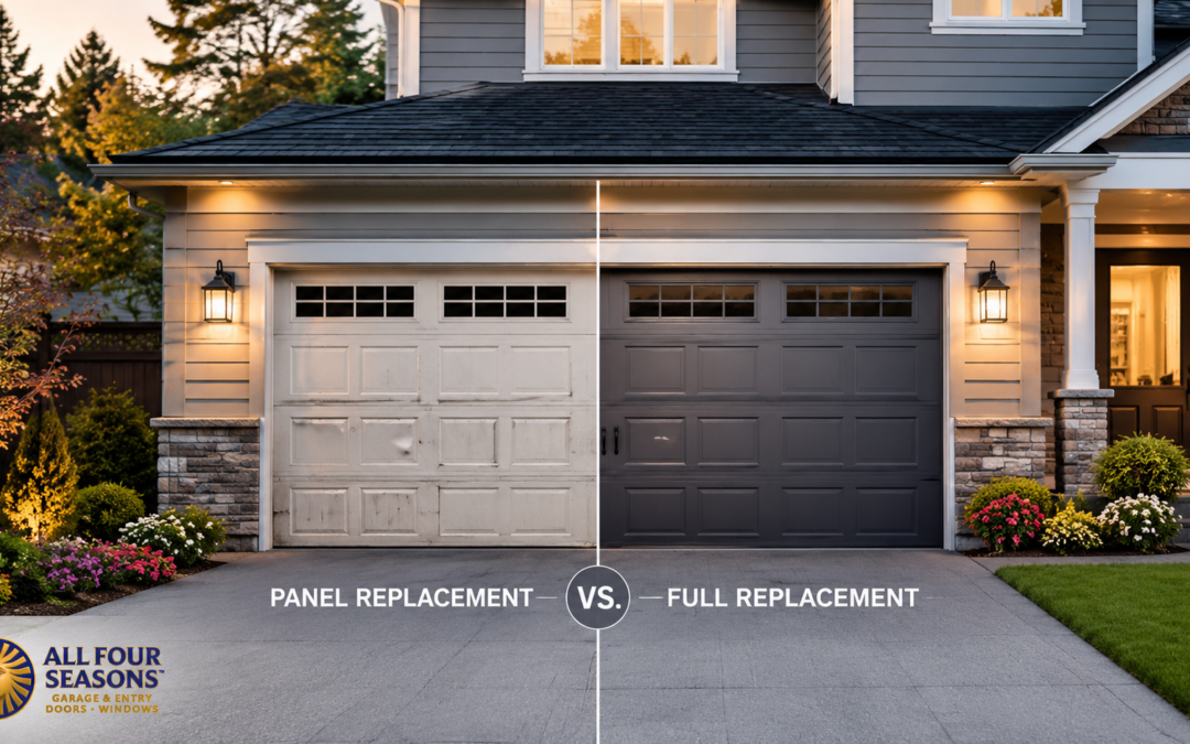 Garage Door Panel Replacement vs. Full Door Replacement