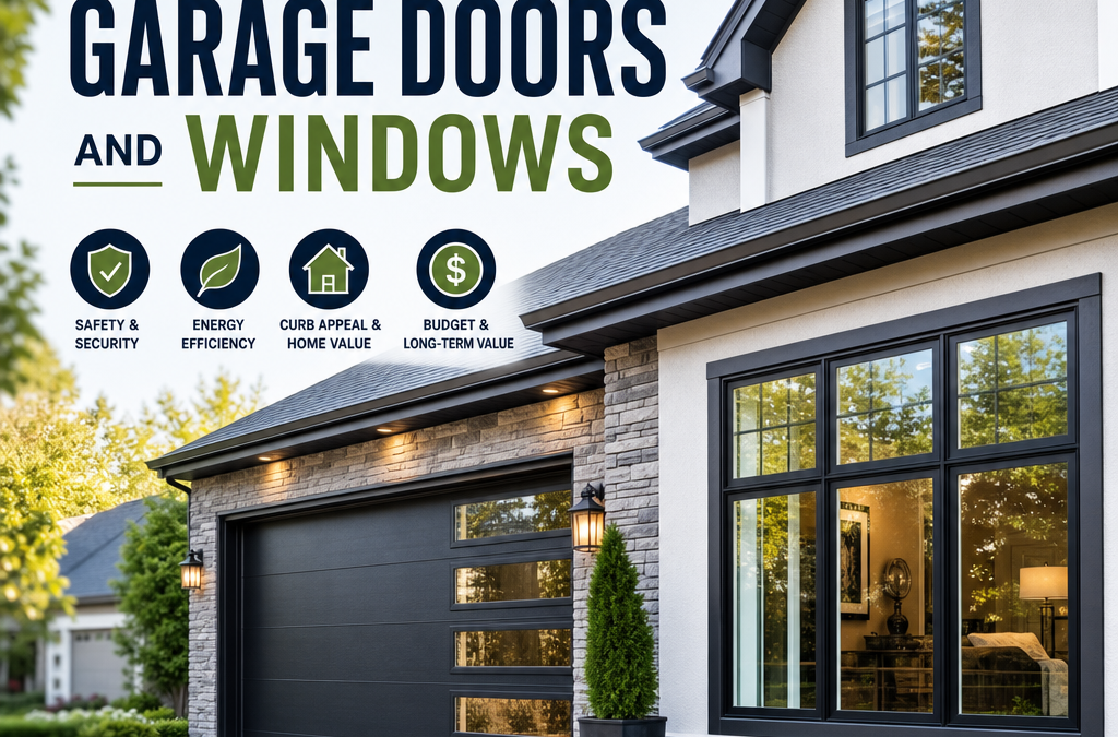Illustration of What to Know Before Choosing Garage Doors and Windows